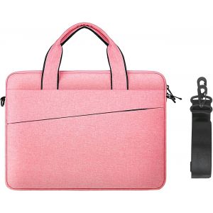 SJZG-Pochette Portable Sac Ordinateur 14 Pouces Pour Macbook Pro M2/M1 A2779 A2442 2023-2021 Chromebook Notebook 14"", Imperméable Housse De Protection Pc Avec Poignée Bandoulière, Rose - Neuf