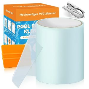 Kit Reparation Piscine,10x150cm Rustine Piscine Sous L'eau,Pvc Réparation Liner Piscine Imperméable,Patch Piscine Ruban Adhésif Tubulaire Pour Piscine,Spa Gonflable,Matelas Gonflable - Neuf