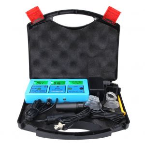 Testeur de pH-metre numerique multifonction 5 en 1, multiparametres, EC, temperature, qualite de l'eau, prise UE 220 V - Neuf