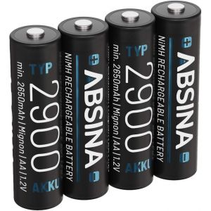 4x Piles Rechargeables Aa 2900 Nimh 1,2v & Min. 2650mah-Piles Aa Rechargeables Pour Appareils À Haute Consommation-Pile Rechargeable Aa Pour Flash,Manettes Wii & Xbox-Piles Rechargeable - Neuf