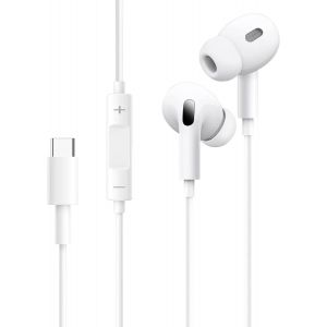 ERYI-Écouteurs Usb-C Pour Iphone 16/15/Pro/Plus/Pro Max,Casque Intra-Auriculaires Filaire Avec Son Hifi Stéréo,Microphone Et Contrôle De Volume Compatible Ipad Pro,Pixel 7/6,Galaxy A55/A54/A34/A53,S2 - Neuf