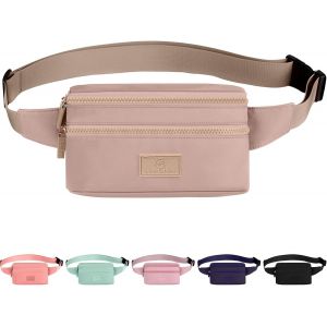 SJZG-Sac Banane Tendance Pour Homme - Ceinture De Course Imperm&eacute;able Avec Sangle R&eacute;glable Pour Les Voyages, La Marche, La Randonn&eacute;e, La Course, Le Jogging, La Salle De Sport, Kaki, Tendance - Neuf