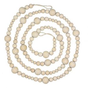 7ft Bois, Perle Guirlande Ferme D&eacute;cor &agrave; la Maison de Pays Naturelles Vacances, Arbre de No&euml;l Mantel Mur - Neuf