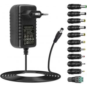 Dc24v 2a Chargeur d'adaptateur Secteur avec 11 DC Plugs AC &iquest;&iquest; DC 24V 2Amp 1.5A 1A transformateur de Conversion Secteur pour Bande LED, Appareil Photo, Moniteur PC, Haut - Parleur 24V appareils - Neuf