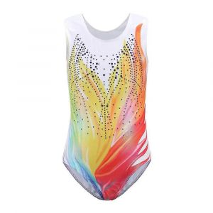 Enfants 5-14 Ans Gymnastique Justaucorps Bronzing Danse Justaucorps Sans Manches Vêtements Filles Justaucorps Athlétique Ballet Robe - Neuf