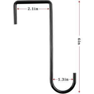 Lot De 6 Crochets De Cl&ocirc;ture,Crochets Robustes En Acier Inoxydable Pour Suspendre Les Plantes,Les Mangeoires &Agrave; Oiseaux,Les Lanternes,Les Cl&ocirc;tures - Neuf