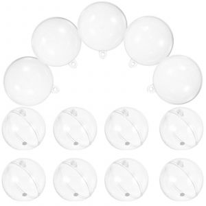 30Pcs Clair Babioles Pour l'Artisanat &agrave; Remplir Ronde des Boules de No&euml;l, Pour la F&ecirc;te de Mariage D&eacute;coration Utilise - Neuf