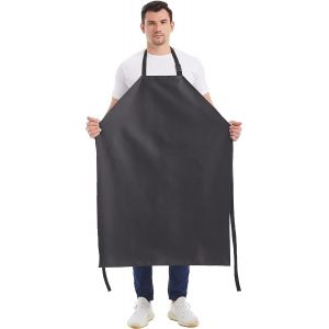 NouvelHorizonstore-Tabliers unisexes PU imperm&eacute;ables r&eacute;glables Tablier de travail Tablier de boucher pour la boucherie, le nettoyage, l'industrie - Neuf