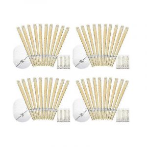 Paquet De 40 Bougies D'oreille En Cire D'abeille Enlèvement De La Cire,Bougies De Cire D'oreille Naturelle De 9 Pouces Pour L'élimination De La Cire De Cire De Mirage D'oreille,Bougies De Cire D'oreil - Neuf