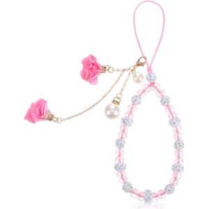Kal-1 Pendentif Fleur Pour Téléphone Portable, Pendentif Universel Pour Téléphone Portable, Chaîne De Téléphone Portable, Breloque Idéale Pour Téléphone, Accessoires De Téléphone Pour Femmes Et - Neuf