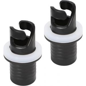 Letnerny-Adaptateur Valve Gonflable, Adaptateur De Tuyau De Pompe Kayak, Noir Adaptateure Pompe Kayak Embout De Gonflage, Réutilisable Adaptateur De Valve À Pied Pour Bateau (Noir-2 Pièces) - Neuf