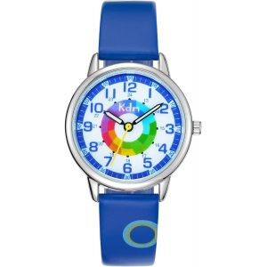Bnhgc-Montre Enfant Montres Bracelet Montre Fille Design Sport Étanche Mignonne Dessin Animé Montres Quartz Cuir Mode Cadeau Montres Elégantes Pour Les Enfants Garçons Filles - Neuf