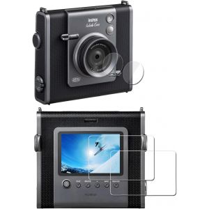 [2Pcs Protection d'Ecran pour Fujifilm Instax WIDE EVO Instant Film Camera+[2Pcs] PET Film pour objectif,Verre Tremp&iquest;&iquest;,Duret&iquest;&iquest; 9H,Anti-rayure,Sans Bulle,Anti-empreinte,Installation Facile - Neuf