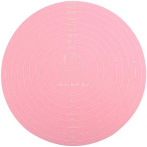 AYUHR-Tapis de Cuisson en Silicone avec mesures pour Support de Plateau tournant à gâteau Anti-adhésif résistant à la Chaleur - Neuf