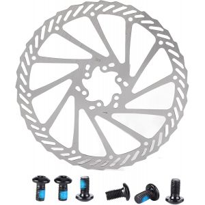 6 Disque De Frein Vélo,203mm En Acier Inoxydable Freins À Disques Avec Boulons Center Lock Rotor Flottant Étrier Avant Et Arrière Ajusteur Mécanique Sans Outil Pour Plupart Montagne Bmx Vtt Vélo - Neuf