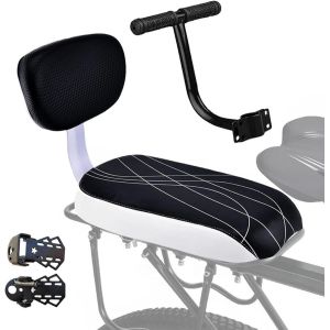 Si&egrave;ge S&eacute;curit&eacute; Pour Enfant,Accessoires De Si&egrave;ge V&eacute;lo,Comprenant Coussin Et Dossier,Accoudoirs De Repose-Pieds,V&eacute;lo Pi&egrave;ces Accessoires Si&egrave;ges,Dossier En &Eacute;ponge Douce - Neuf