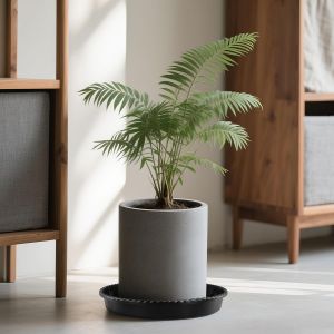 KALANKA-Lot de 20 Soucoupe Pot Fleur 31 cm en Plastique, pour Plantes de Jardin, pour l'intérieur et l'extérieur, Noir - Neuf