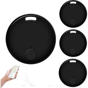 MEVRONISSHOP-Smart Traceur Tag Lot de 4, Air Tracker Localisateur D&iquest;Objets Bluetooth Fonctionne avec l&iquest;app pour Android/iOS, Smart Tag Traceur GPS pour cl&eacute;s,Valise, Portefeuilles - Neuf