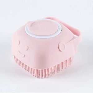 Brosse Pour Chat,Brosse Pour Chien,Brosse Pour Chat,Brosse De Douche Douce 2 En 1,Nettoyant Pour Le Corps Avec Distributeur De Savon Pour Le Corps - Neuf