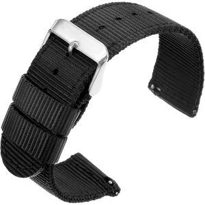 Bracelet De Montre &Agrave; D&eacute;gagement Rapide 22 Mm R&eacute;glable En Nylon &Eacute;lastique Pour Homme Et Femme - Neuf