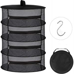 (4 Couches B) Filet De Sechage Hanging Mesh Net Dry Rack Avec Fermeture Éclair - Neuf
