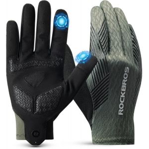 Letnerny-Gants De Vélo Femme Homme Écran Tactile Cousin Sbr Anti-Choc Antidérapant Respirant Gants De Course Fin Élastique Printemps Été Automne Pour Cyclisme Randonnée Fitness Marche Noir+Vert M-2xl - Neuf