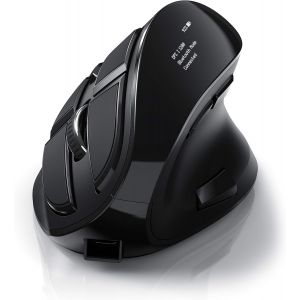 Souris sans Fil Optique Verticale avec écran OLED Wireless Mouse, Boutons programmables, Souris de Bureau Ergonomique reposante pour Le Bras, Soulagement de l'épicondylite, Windows 7 8 8.1 10 11 - Neuf