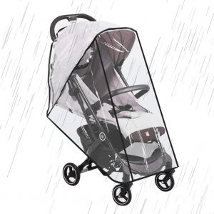 Asfasfq-Habillage Pluie Universelle Pour Poussette, Protection Pluie Poussette Universelle, Transparent, Protection Contre Les Intempéries Et Le Vent, Pour Poussette Protection Contre Pluie Et Vent - Neuf