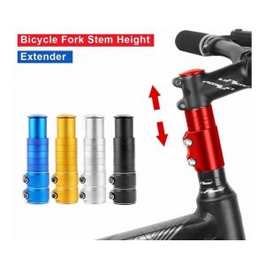 Rallonge De Potence De Fourche De V&eacute;lo R&eacute;glable - Adaptateur De Rehausseur De Guidon Pour Vtt - Alliage D'aluminium Durable, Installation Facile, Hauteur Augment&eacute;e De 100 Mm - Neuf