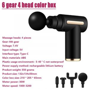 Pistolet De Massage À Écran Tactile Intelligent,Relaxation Musculaire Du Corps Mort Élevé,Masseur Électrique Avec Sac Portable,Odorde Thérapie Pour Le Fitness - Type Type A-Type C Charge - Neuf