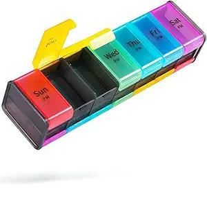 Extra Large Pilule Organisateur 2 Fois Par Jour, Xxl Boîte À Pilules 7 Jours, Grand Hebdomadaire Boîte À Pilules Organisateur, Énorme Am Pm Pilule Cas, Le Géant De Boîte À Pilules Quotidienne - Neuf