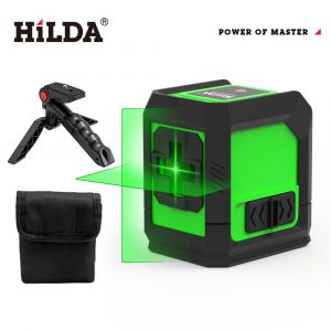 HILDA niveau Laser mètre 2 lignes croix niveau vert Laser niveau Laser à niveau horizontal et vertical auto-nivelant ¿¿¿ => ¿ ¿¿¿¿¿ cadeau pour hommes -SET 9-B - Neuf