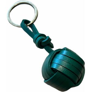 KAL-Porte-Clés Boule Cordon Ou Cuir, Porte-Clés Homme Femme Tressé En Forme De Boule. Porte-Clés Voiture Moto - Neuf