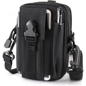 Pochette Tactique Multifonction Pochette Molle &Eacute;quip&eacute; D'un Mousqueton Et D'une Sangle Petit Edc Pouch Grande Capacit&eacute; Pour Le Camping La Randonn&eacute;e L'escalade Et Les Courts S&eacute;jours - Neuf