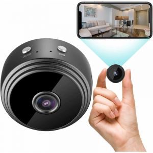 D&eacute;stockage Mini Camera Espion sans Fil HD 1080P Spy Cam&eacute;ra de Surveillance WiFi avec Vision Nocturne et Detecteur, Cam&eacute;ra Video Surveillance de S&eacute;curit&eacute; B&eacute;b&eacute; sans Fil Hidden Cam&eacute;ra Interieur/Exterieur - Neuf