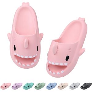 Kalanka-Shark Cloud Slippers Pantoufles De Douche Claquettes Requin Femme Homme Antiderapant Soft Chaussons Ergonomique Pillow Slides Été Chaussures De Piscine Plage Sandales - Neuf