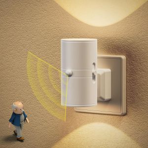 Veilleuse Prise Electrique,Veilleuse Led Avec D&eacute;tecteur De Mouvement (On/Auto/Off),R&eacute;glable 0-100lm,3000k Blanc Chaud Veilleuse B&eacute;b&eacute;,Veilleuse Enfant Pour Couloir,Escalier,Chambre - Neuf
