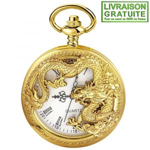 Montre Gousset Dragon Chinois (R&eacute;f 2) - Neuf