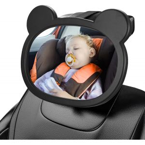 Eryi-Miroir Voiture Bébé Retroviseur Voiture Bebe, Miroir Bebe Voiture, Miroirs Auto Bébés, Retroviseur Siege Voiture Bébé 360° R[51] - Neuf