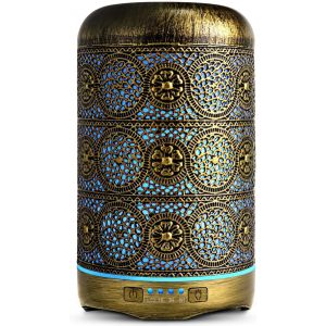 Jgd-Diffuseur Huiles Essentielles 260ml Humidificateur D'air Ultrasonique Brume Fra&icirc;che Ar&ocirc;me Parfum Electrique Avec 7-Couleurs Changeantes Arr&ecirc;t Automatique Pour Chambre/Salon/Spa/Yoga/Massage - Neuf