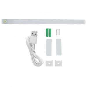 HJLIAN Barre lumineuse LED pour armoire, applique murale a intensite variable pour miroir de maquillage, lumiere blanche froide, alimentee par USB - Neuf