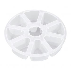 8 Grilles De Matériel De Pêche Boîte De Rangement Transparent Étanche Leurre Appâts Étui À Crochet - Neuf