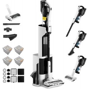 Gsc70 Aspirateur Balai Sans Fil,23 Kpa Avec Syst&egrave;me D'Auto-Vidange,Aspirateur Balai L&eacute;ger Sans Fil,Syst&egrave;me Autonettoyant Avec Sac &Agrave; Poussi&egrave;re De 2,5 L - Neuf