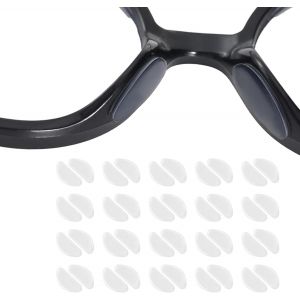 Kalanka-Lot De 30 Paires De Plaquettes De Nez En Silicone Antid&eacute;rapantes Pour Lunettes Et Lunettes De Soleil, Plaquettes Nasales Antid&eacute;rapantes Transparentes En D (Transparent, 19 X 8 X 1 Mm) - Neuf