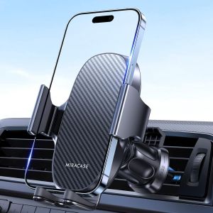 Support Telephone Voiture, [2 En 1] Porte T&eacute;l&eacute;phone Voiture Grille A&eacute;ration Pare Brise Tableau De Bord Compatible Avec Iphone, Samsung, Huawei, Xiaomi (Noir) - Neuf