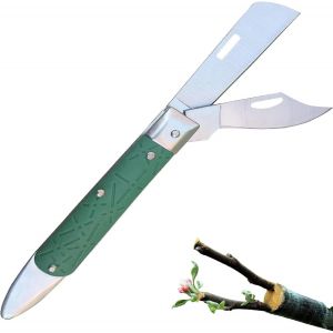 CHECARZHN--NO1-Couteau De Greffage Pliant,Couteau Pliable Greffe D'Élagage,Couteau Greffe Lame Double,Couteau À Greffer Pliable,Couteau De Jardinage De Greffage,Pour Arbre Fruitier De Jardin Horticul - Neuf