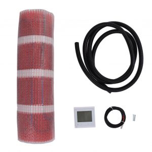 XYONG Tapis chauffant au sol electrique radiant 220 V avec thermostat, grande taille pour maison 3 m2 6 x 0,5 m / 19,69 x 1,64 pi 450 W - Neuf