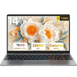 CHECARZHN--NO1-2025 Newest Ordinateur Portable 14 Pouces Pc Portable Win11 256 Go Soutien Extension Ssd 1Tb(Tf-512Go) Celeron N4020 Laptop Avec 5G Wifi Mini Hdmi Bt4.2 Inclut Souris Sans Fil&Azerty M - Neuf