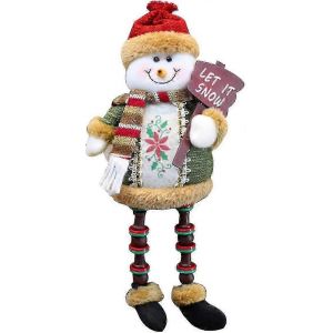 Poup&eacute;e de no&euml;l Ornements pour Arbres de Peluche Santa Bonhomme de neige Renne - Neuf