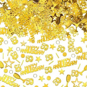 Confettis dorés pour décoration de mariage - Neuf